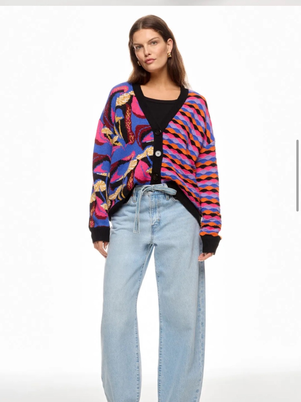 FARM Rio Mixed Mushrooms Funky Knit Cardigan - Picture 4 of 12